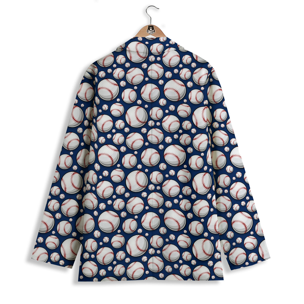 Baseballs Print Pattern Women's Blazer-grizzshop