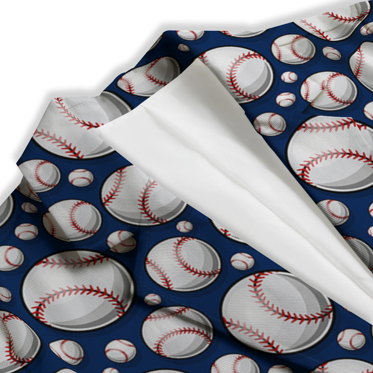 Baseballs Print Pattern Women's Blazer-grizzshop