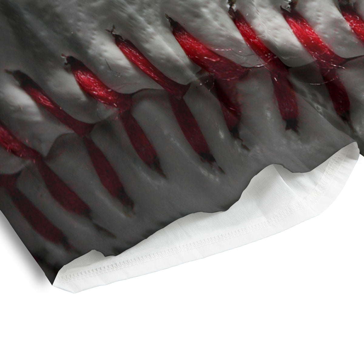 Baseballs Texture Print Men's Athletic Shorts