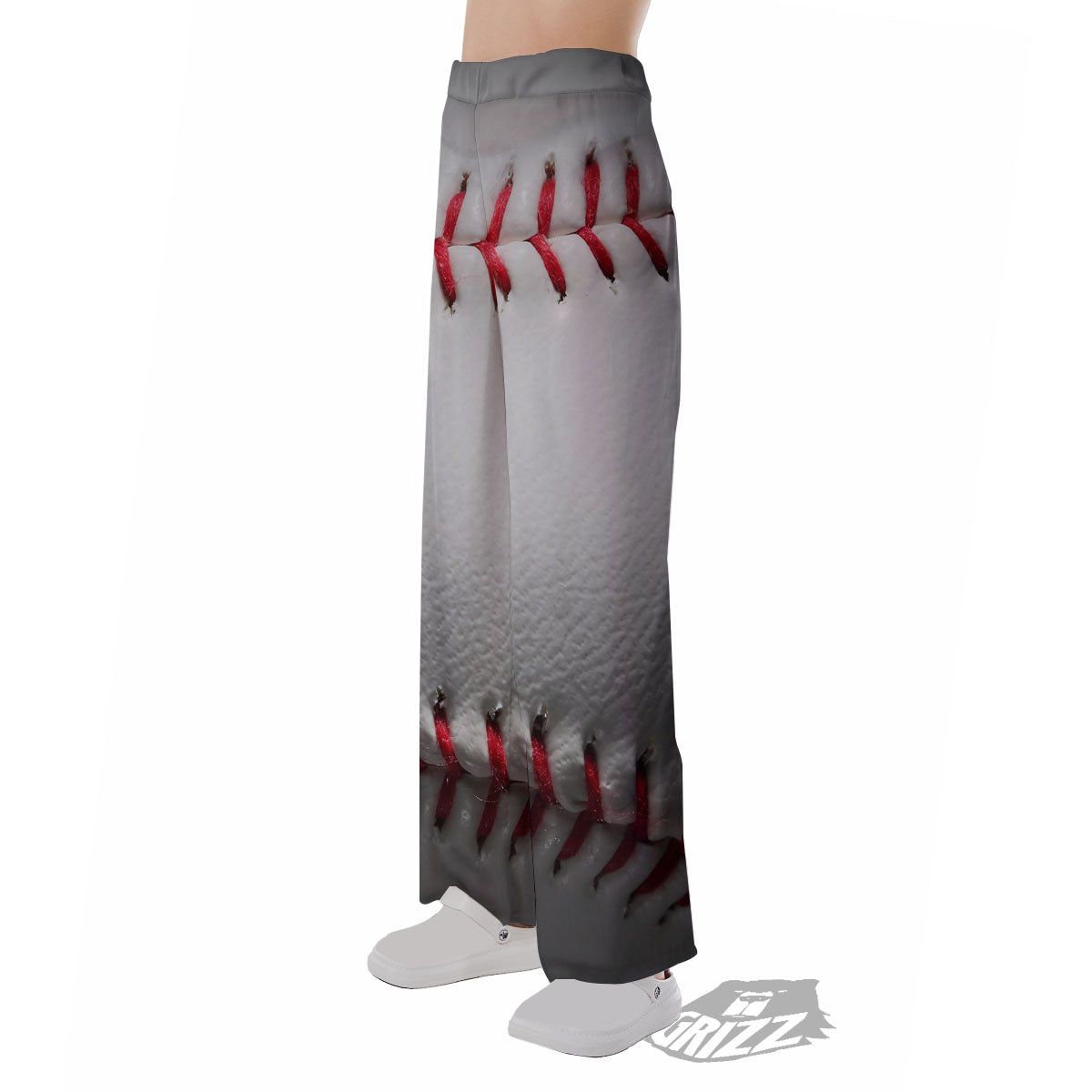 Baseballs Texture Print Pajama Pants-grizzshop