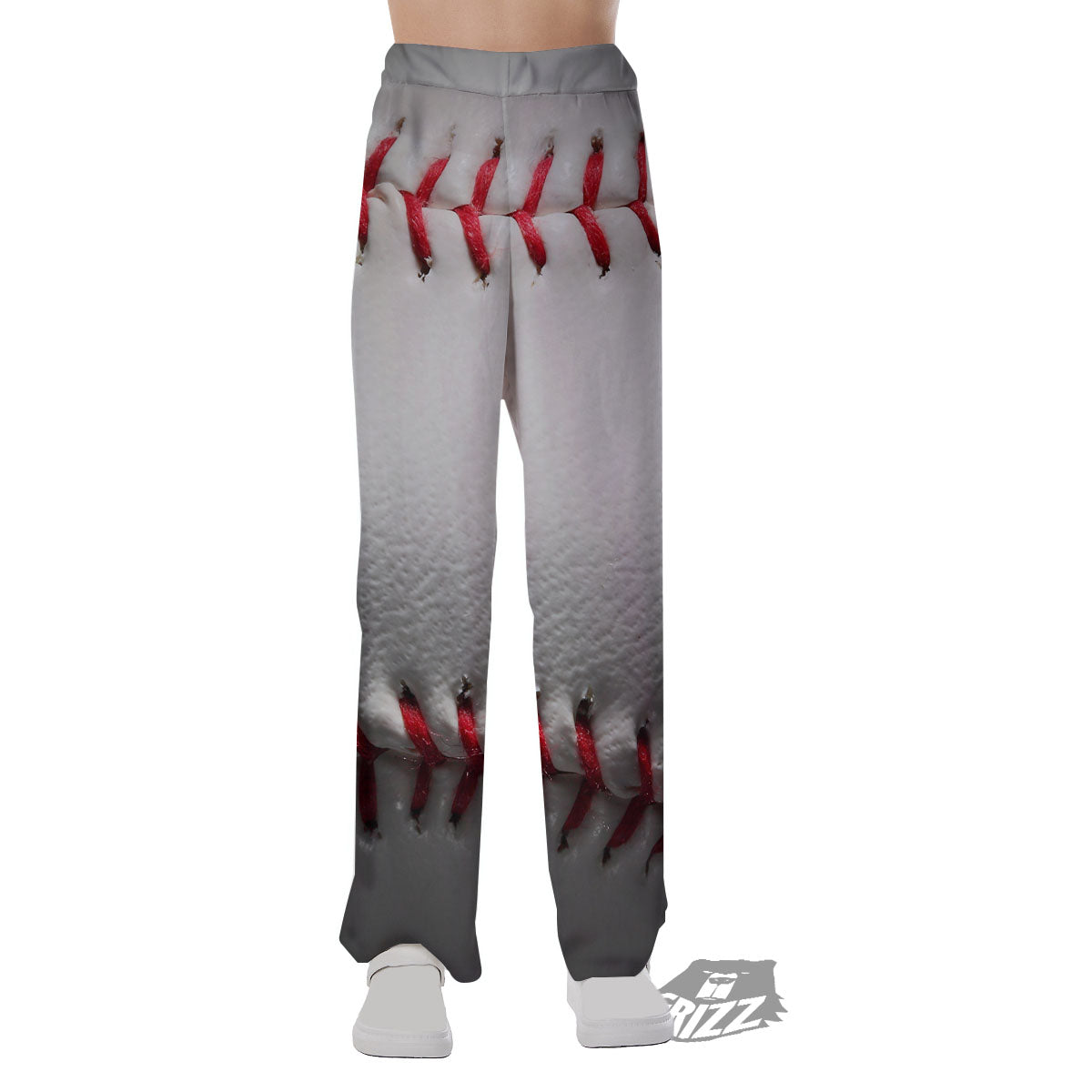 Baseballs Texture Print Pajama Pants-grizzshop