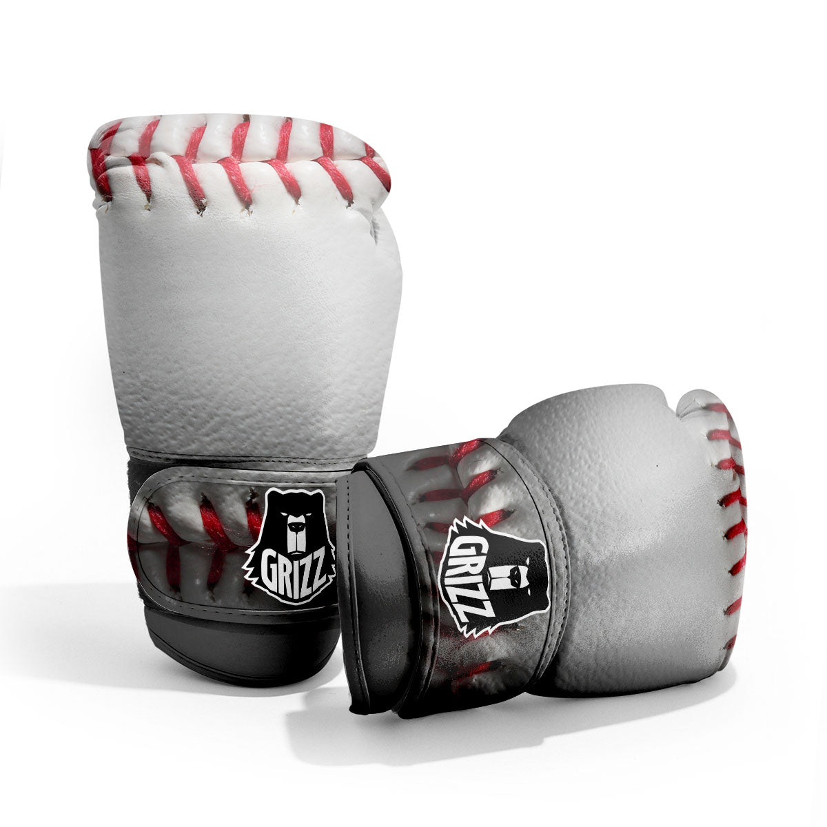 Baseballs Texture Print Sparring Gloves-grizzshop