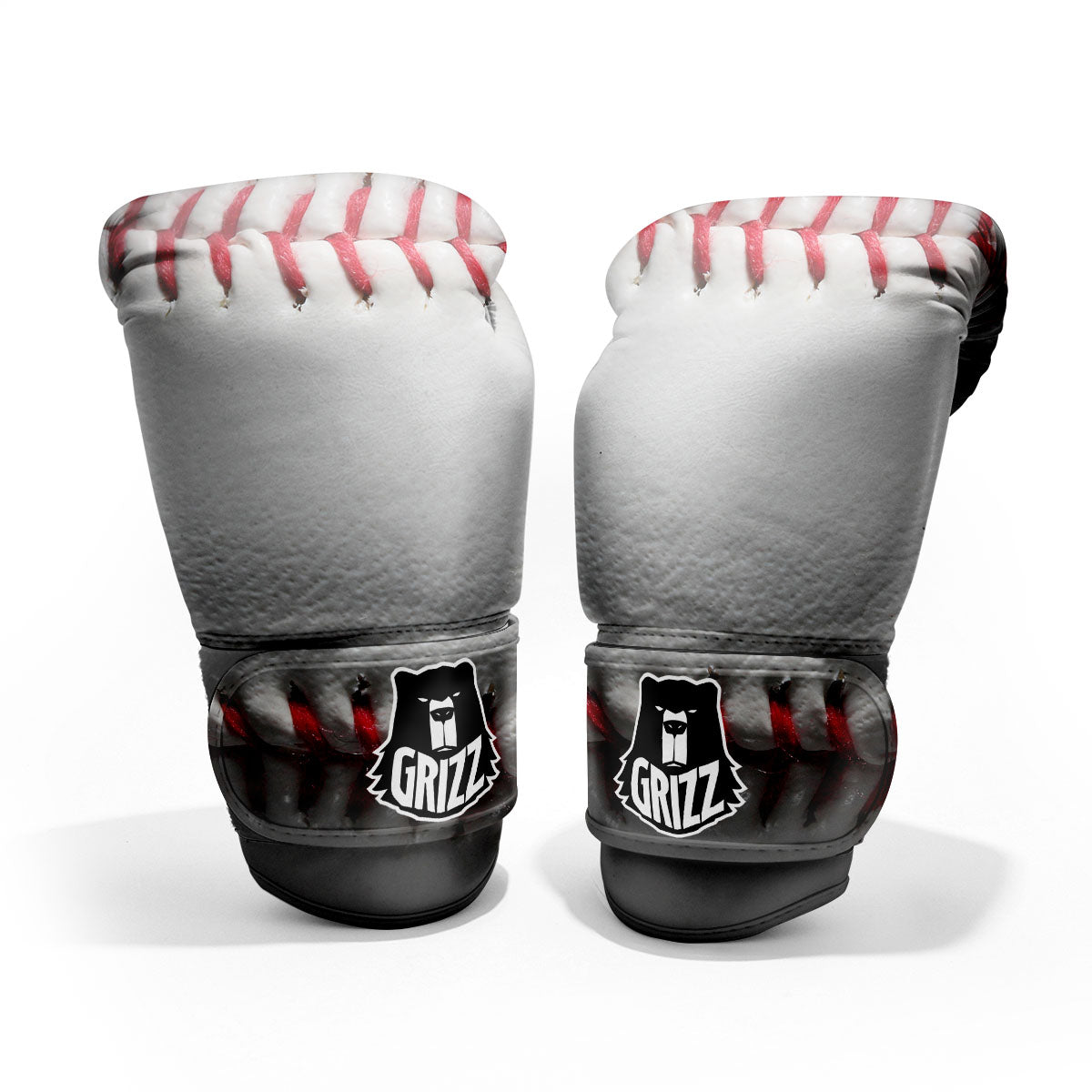 Baseballs Texture Print Sparring Gloves-grizzshop