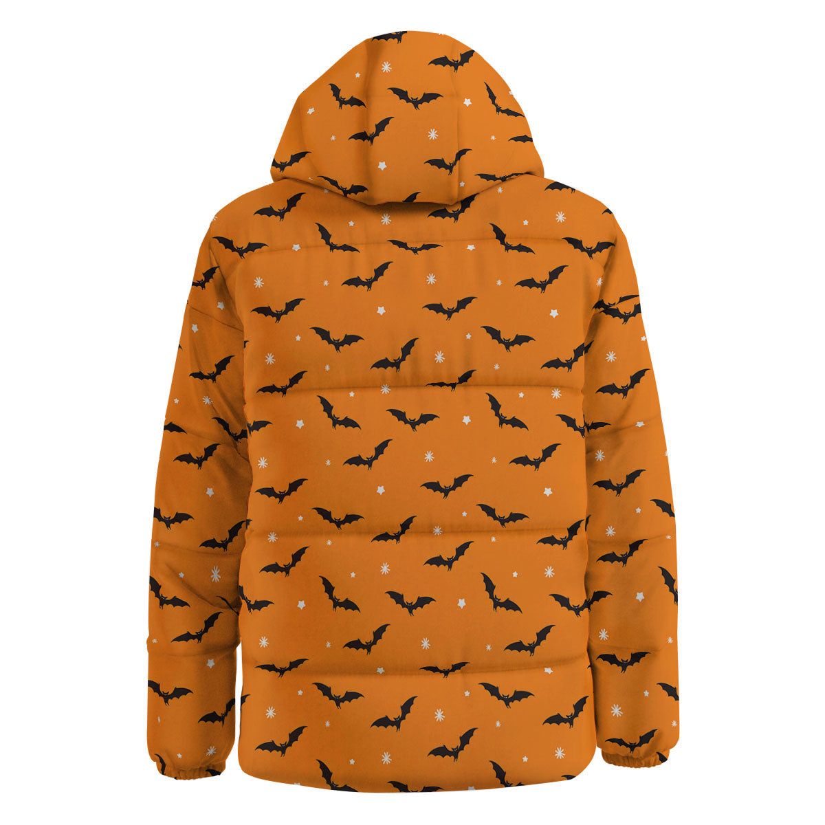 Bat Halloween Print Pattern Down Jacket-grizzshop