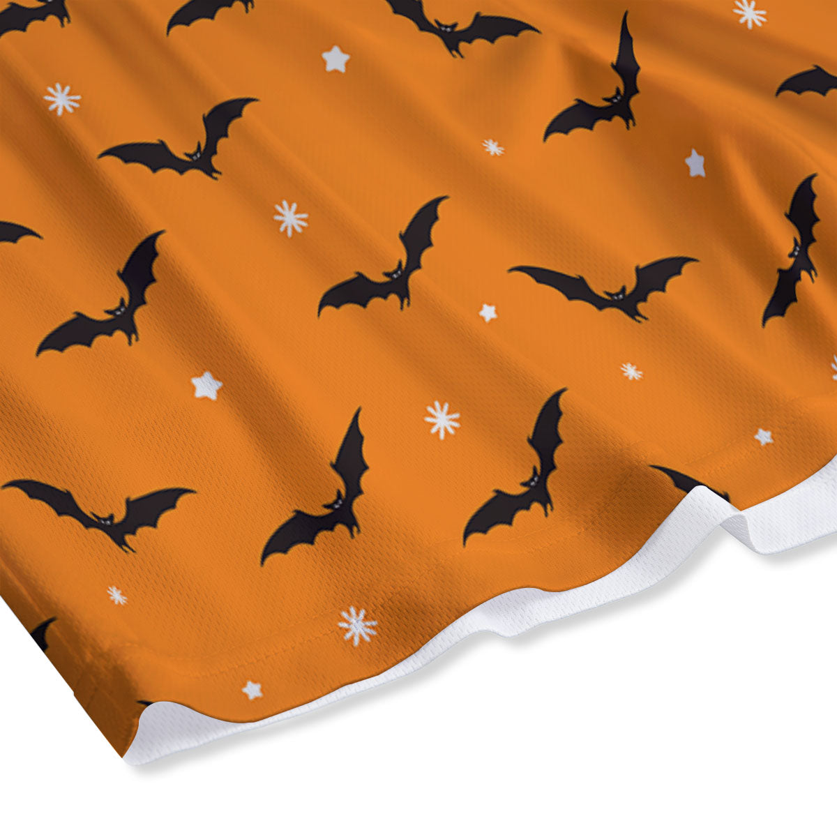 Bat Halloween Print Pattern Mesh Shorts