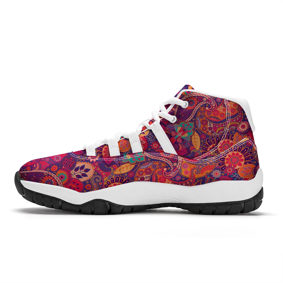 Batik Hippie White Bball Shoes-grizzshop