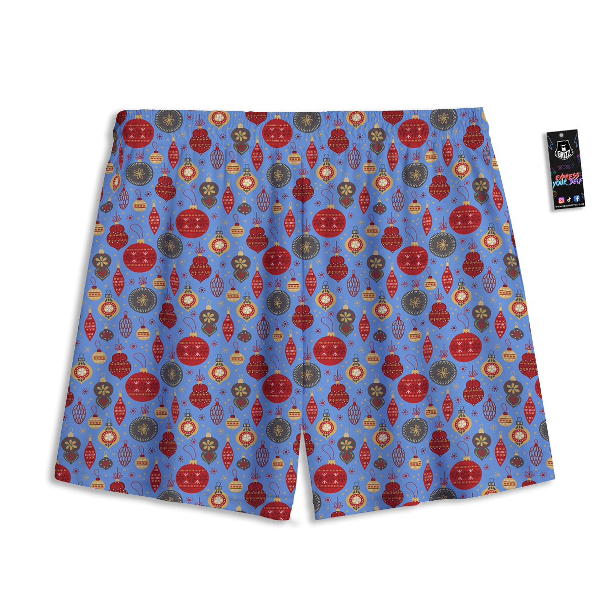 Bird Spiritual Golden Print Mesh Shorts