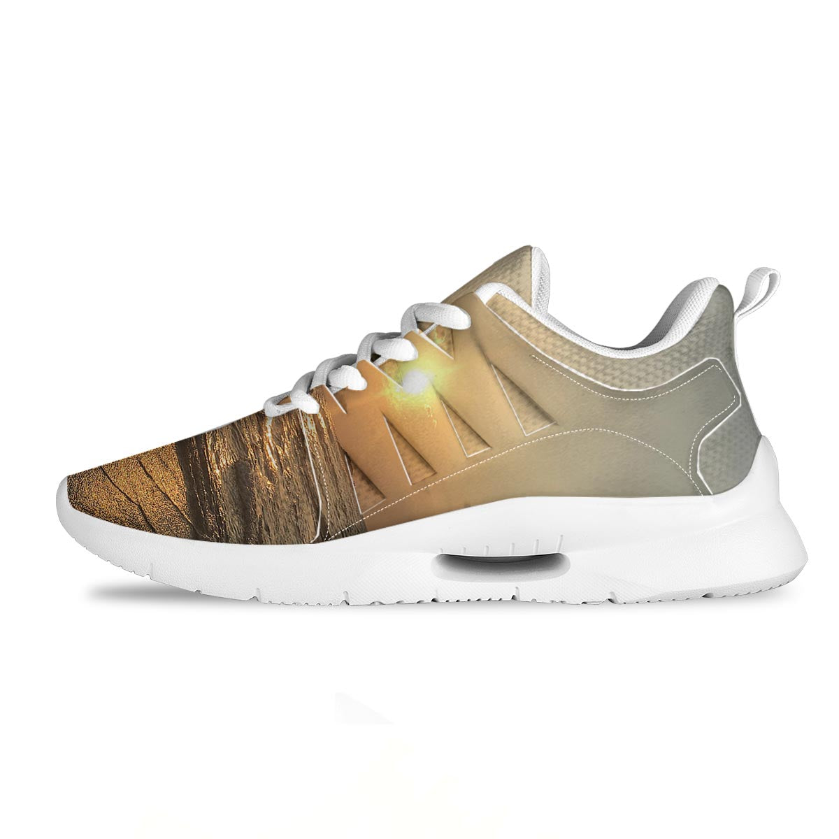Beach Sunrise Print Tennis Shoes-grizzshop