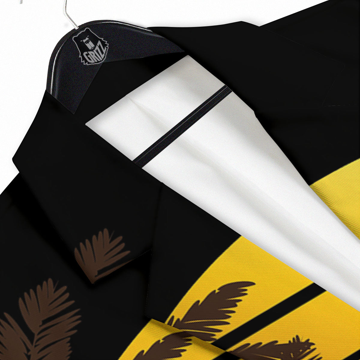 Beach Sunset Palm Tree Print Men's Sport Coat-grizzshop