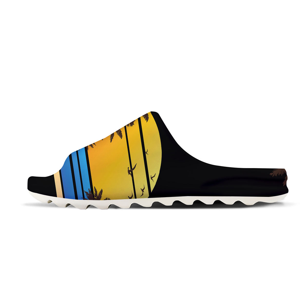 Beach Sunset Palm Tree Print Sandals-grizzshop