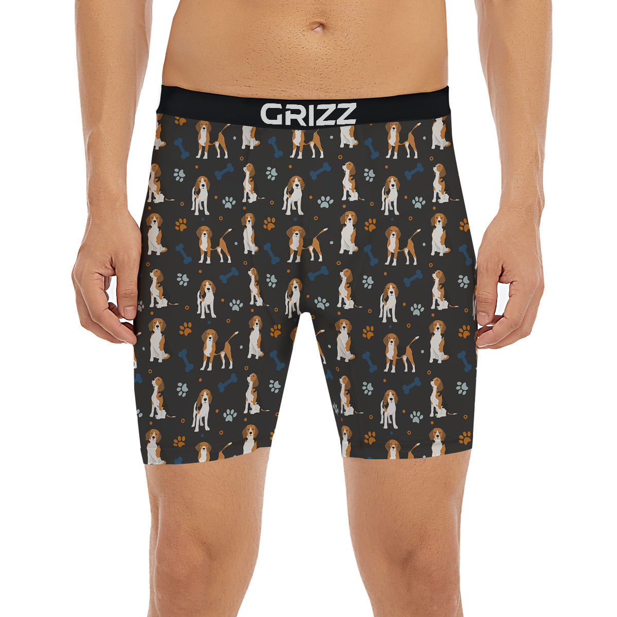 Beagle Cute Cartoon Print Pattern Boxer Briefs-grizzshop