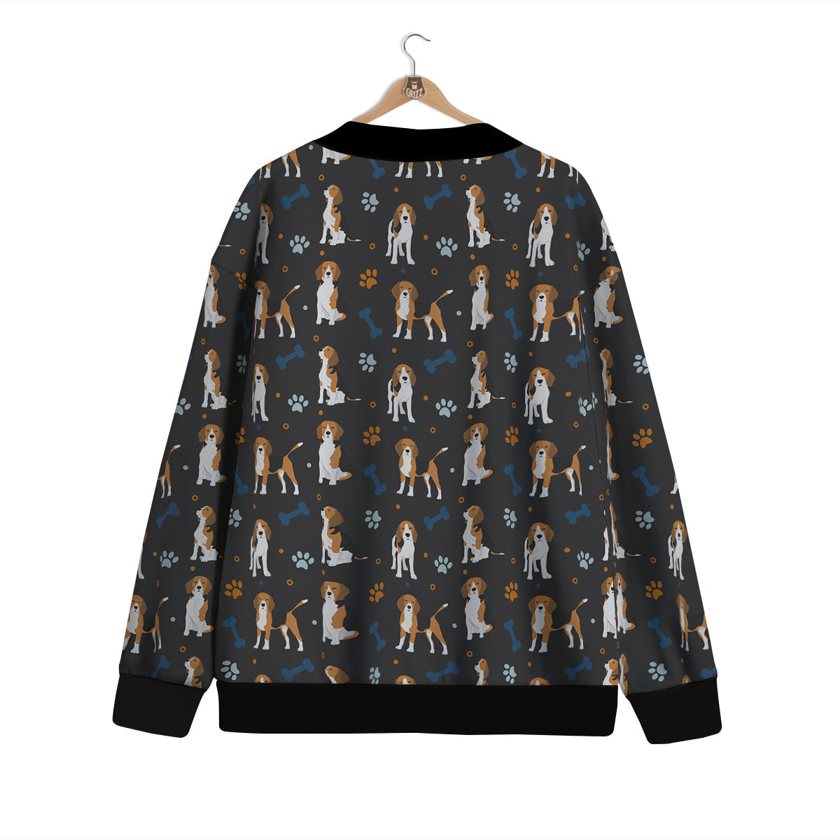 Beagle Cute Cartoon Print Pattern Cardigan-grizzshop