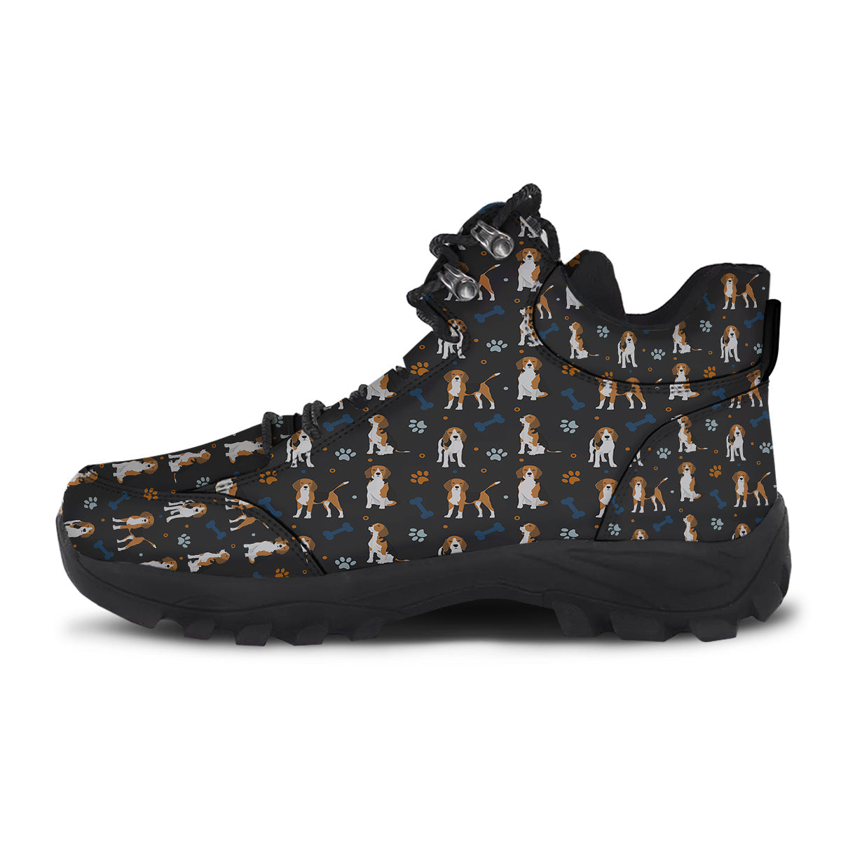 Beagle Cute Cartoon Print Pattern Hiking Shoes-grizzshop