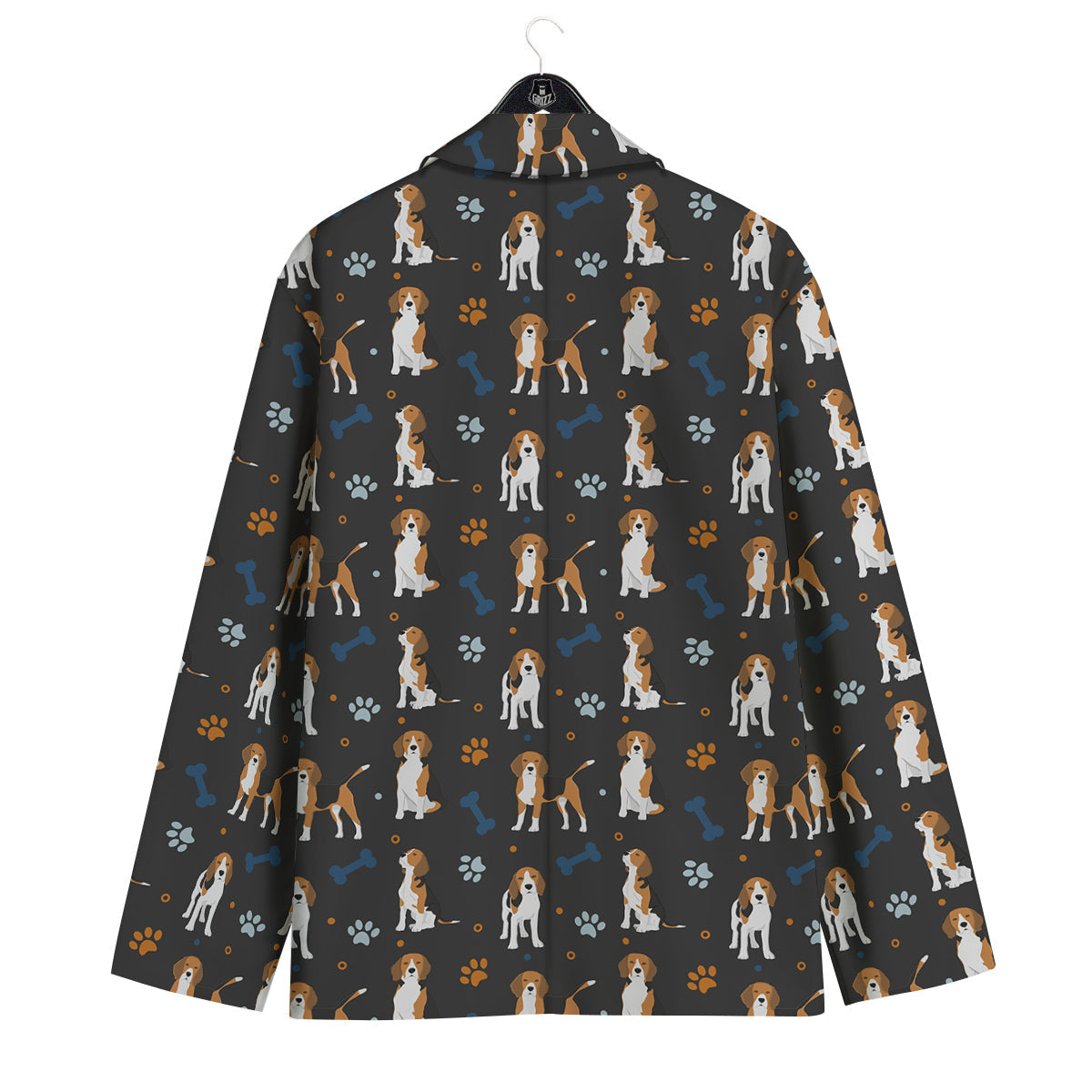 Beagle Cute Cartoon Print Pattern Men's Sport Coat-grizzshop