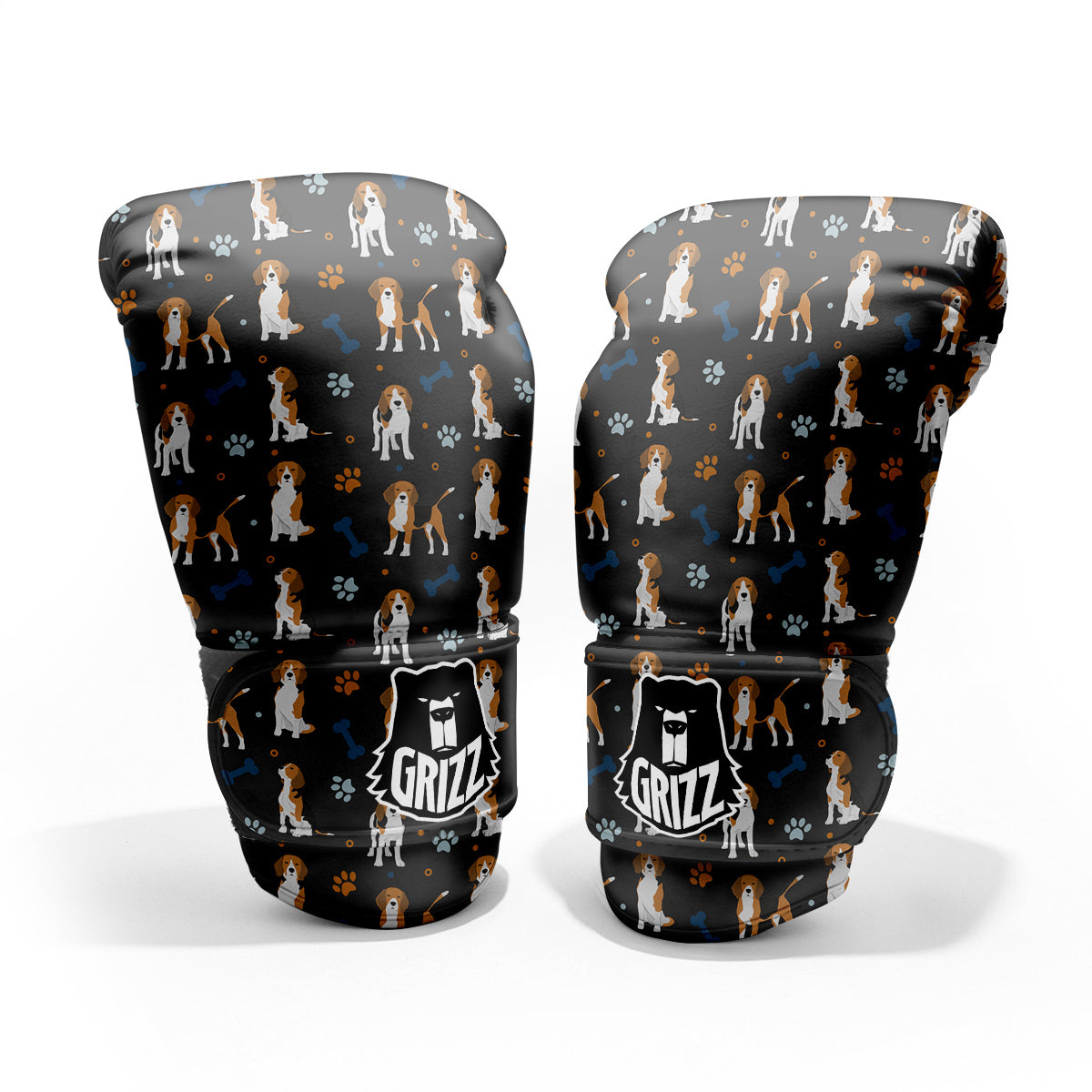 Beagle Cute Cartoon Print Pattern Pro Boxing Glove