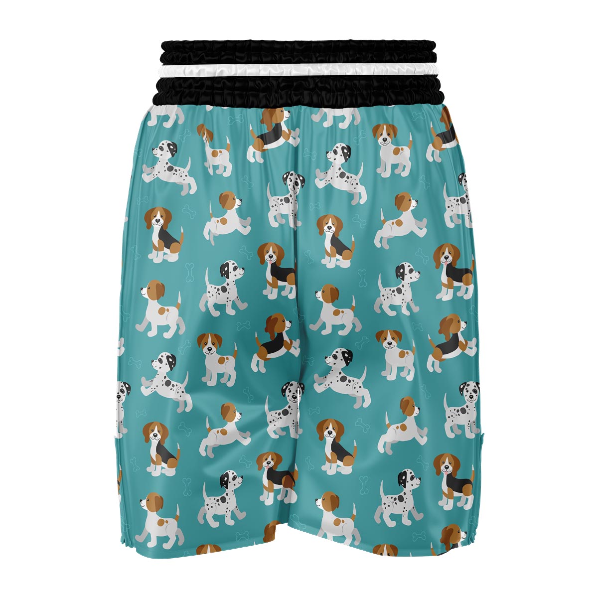 Beagle Dog Bone Pattern Print Boxing Shorts-grizzshop