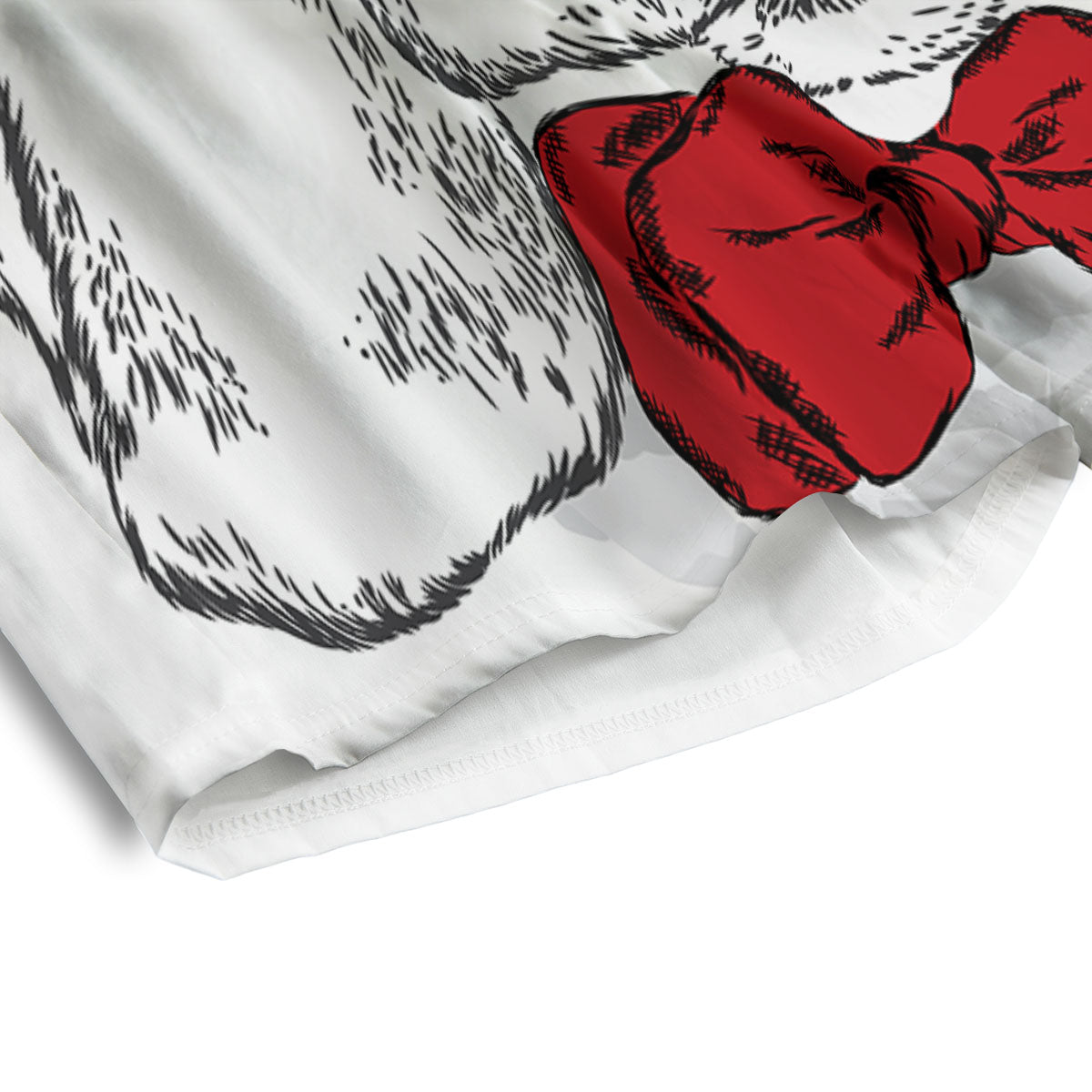 Beagle With Glasses Hipster Print Men's Athletic Shorts