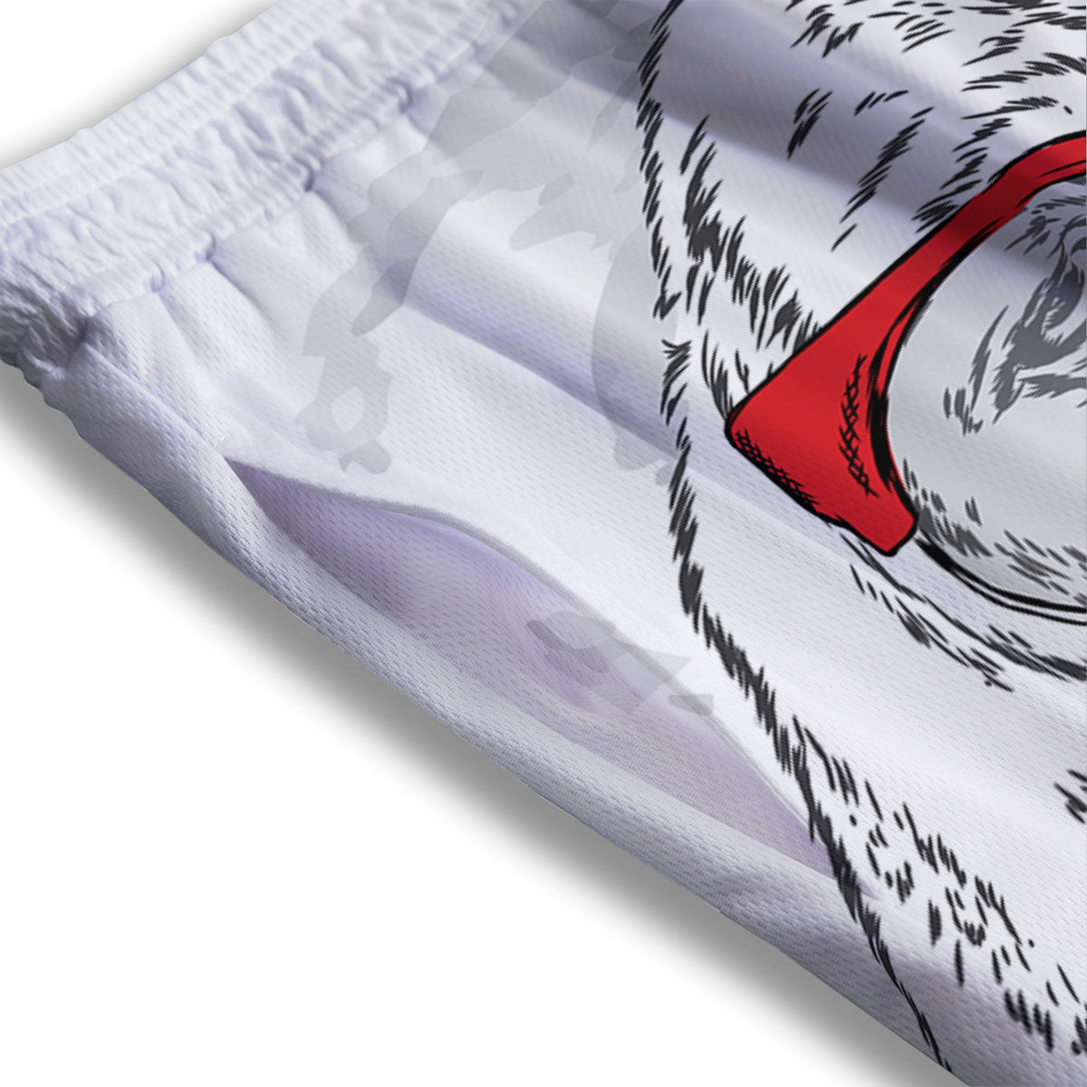 Beagle With Glasses Hipster Print Mesh Shorts