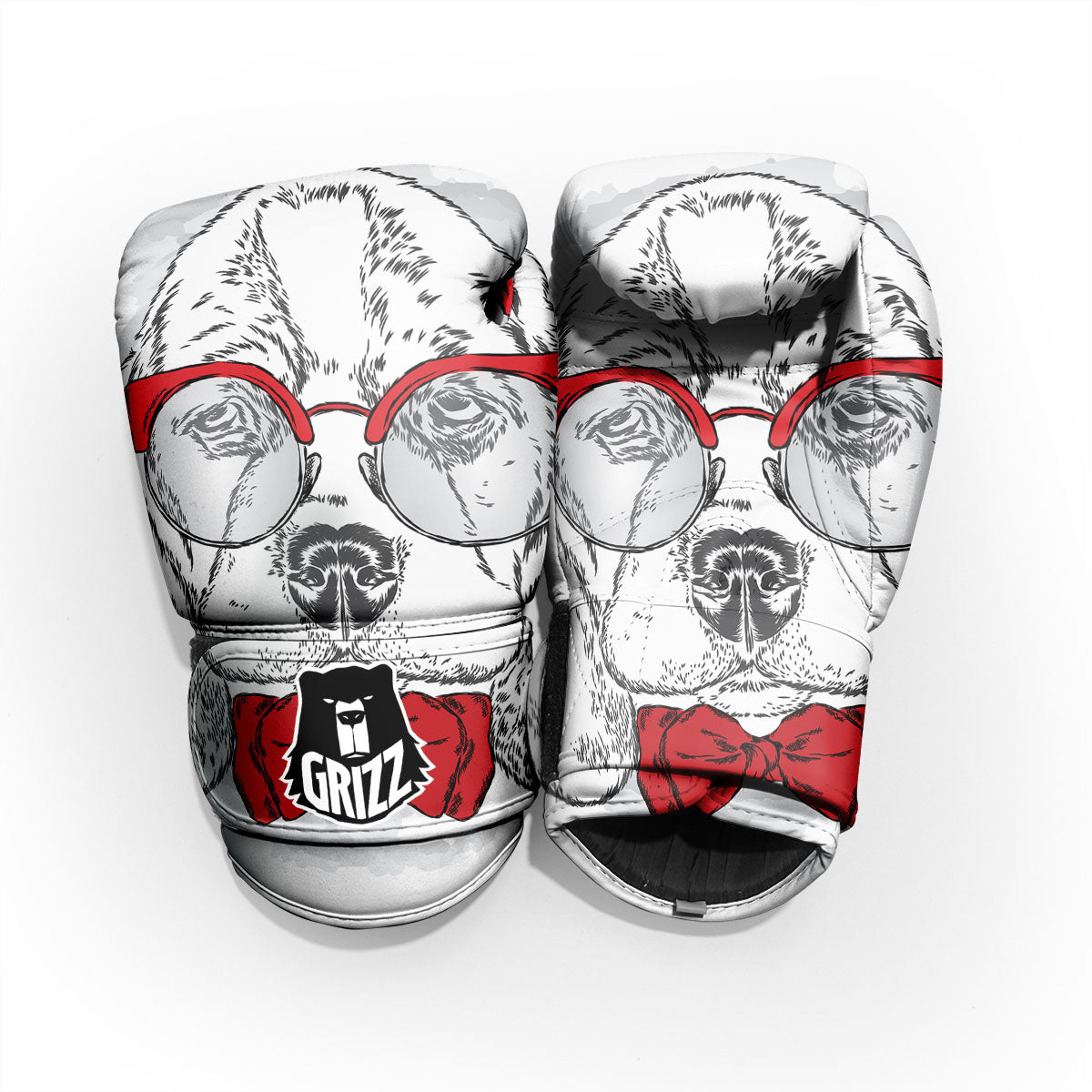 Beagle With Glasses Hipster Print Pro Boxing Glove