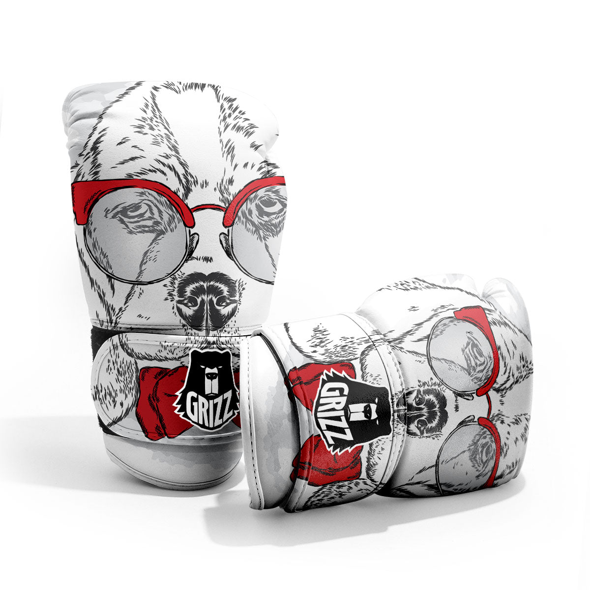 Beagle With Glasses Hipster Print Pro Boxing Glove