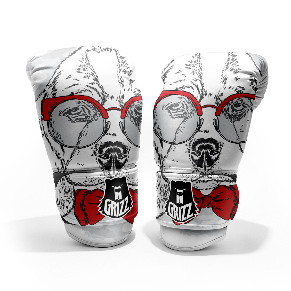 Beagle With Glasses Hipster Print Pro Boxing Glove