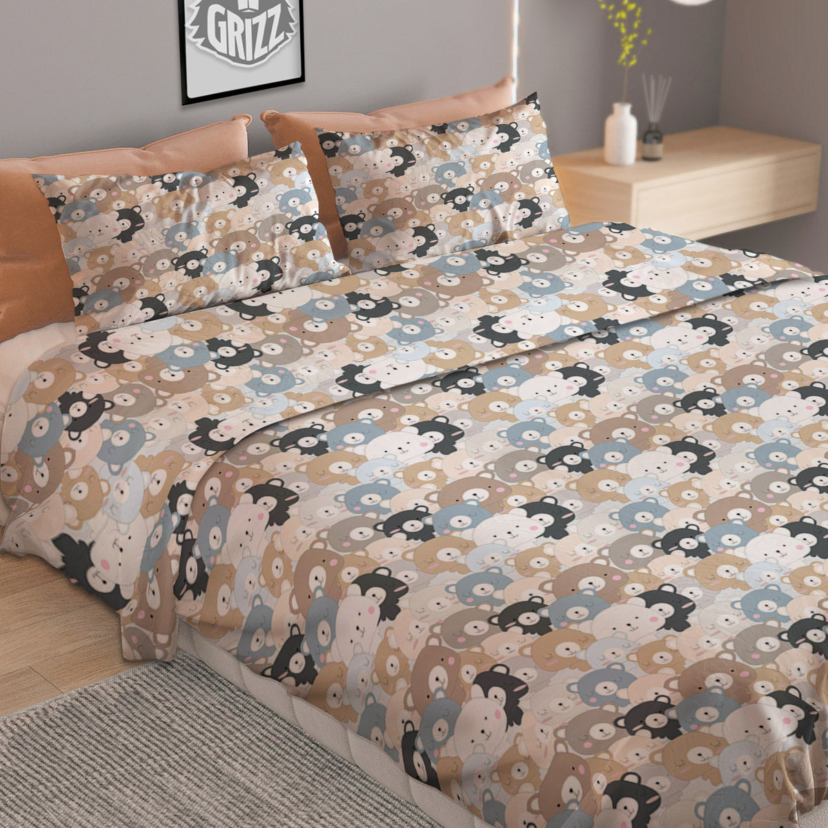 Bitcoin Falling Print Duvet Cover Bedding Set
