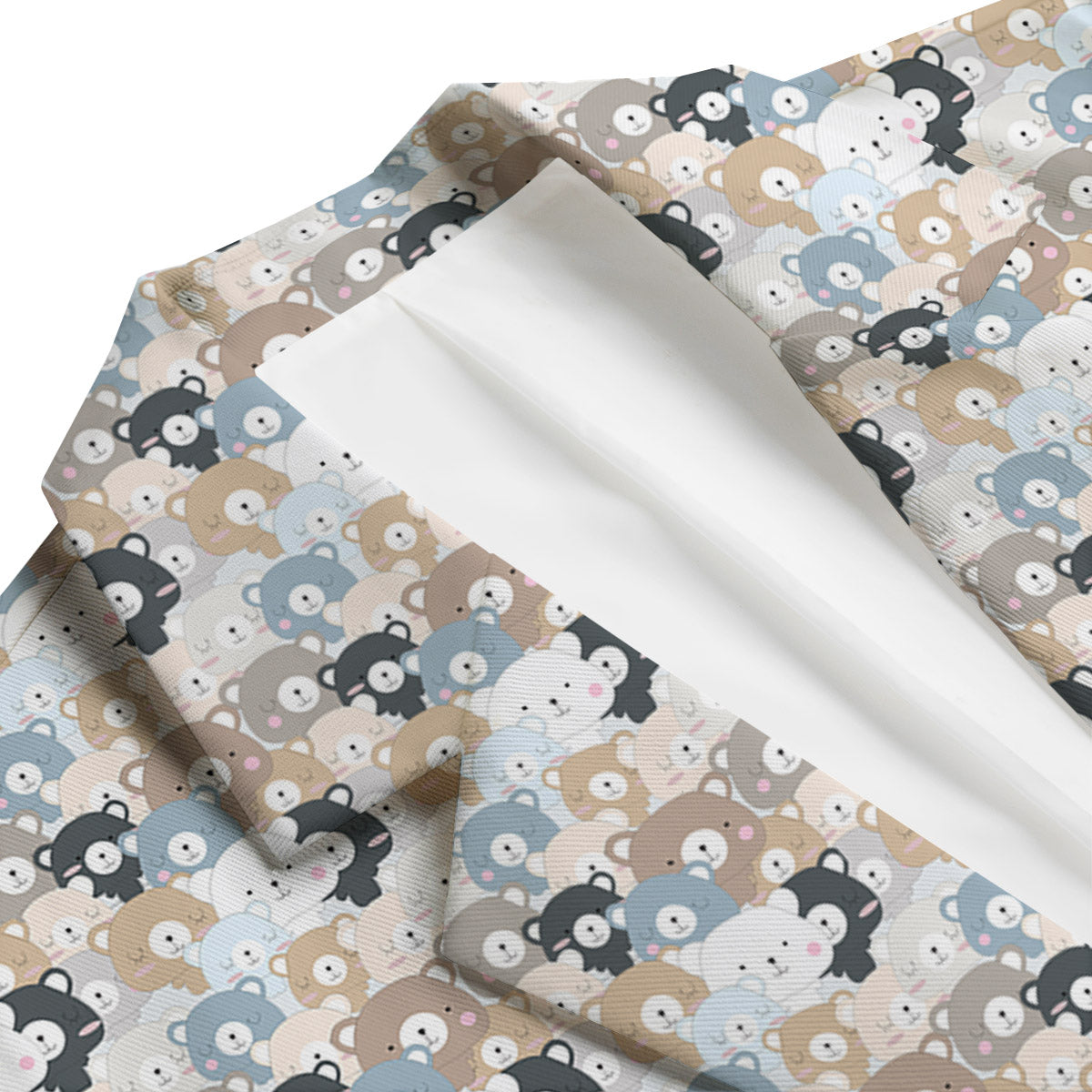 Bear Cute Print Pattern Men's Blazer-grizzshop