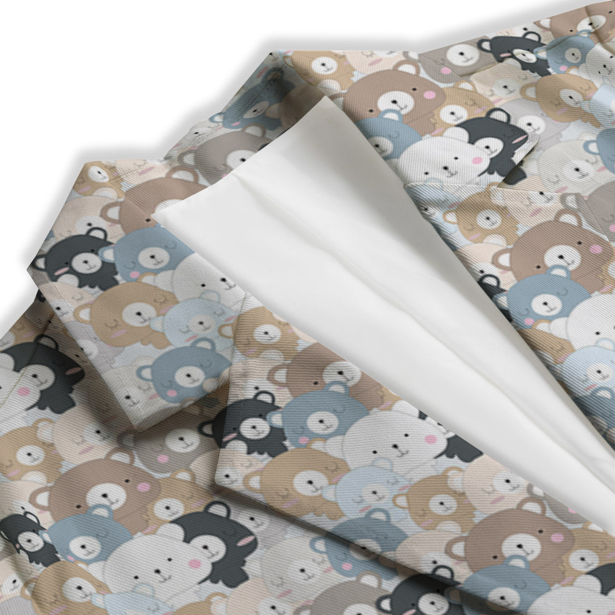 Bear Cute Print Pattern Women's Blazer-grizzshop