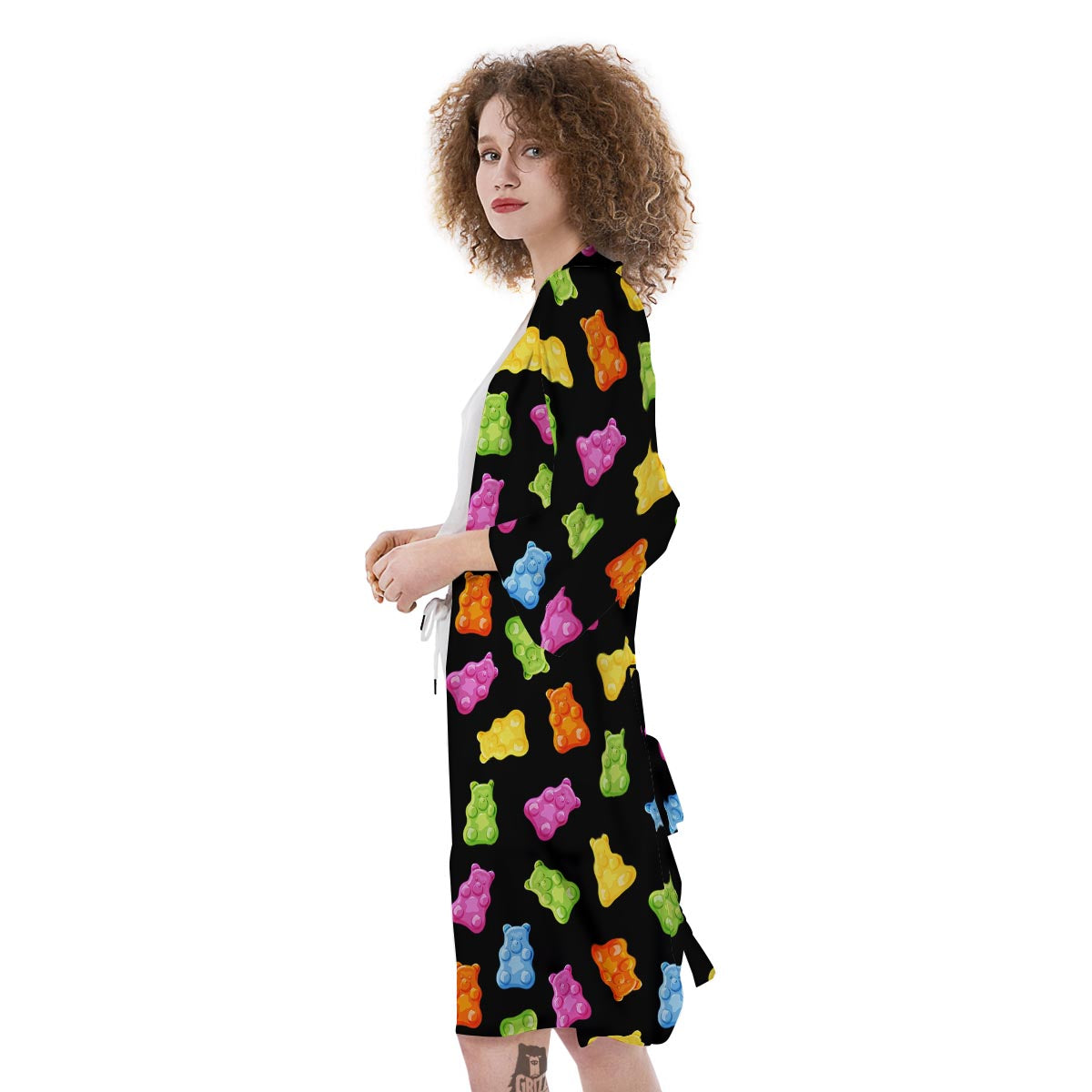 Bear Sweet Gummy Print Pattern Kimono-grizzshop