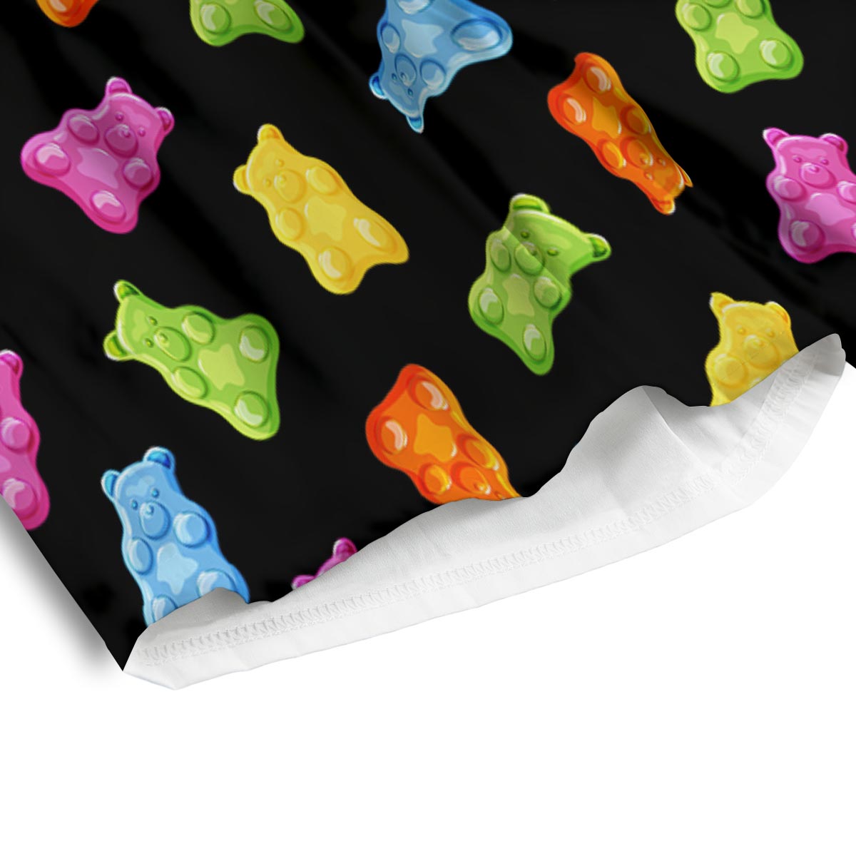 Bear Sweet Gummy Print Pattern Men's Athletic Shorts
