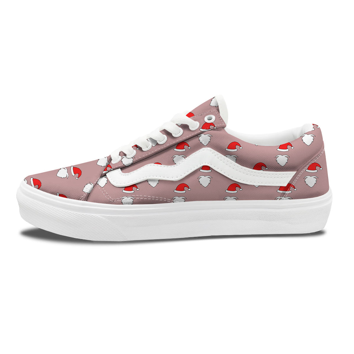 Beard Santa Claus Print Pattern Skate Shoes-grizzshop