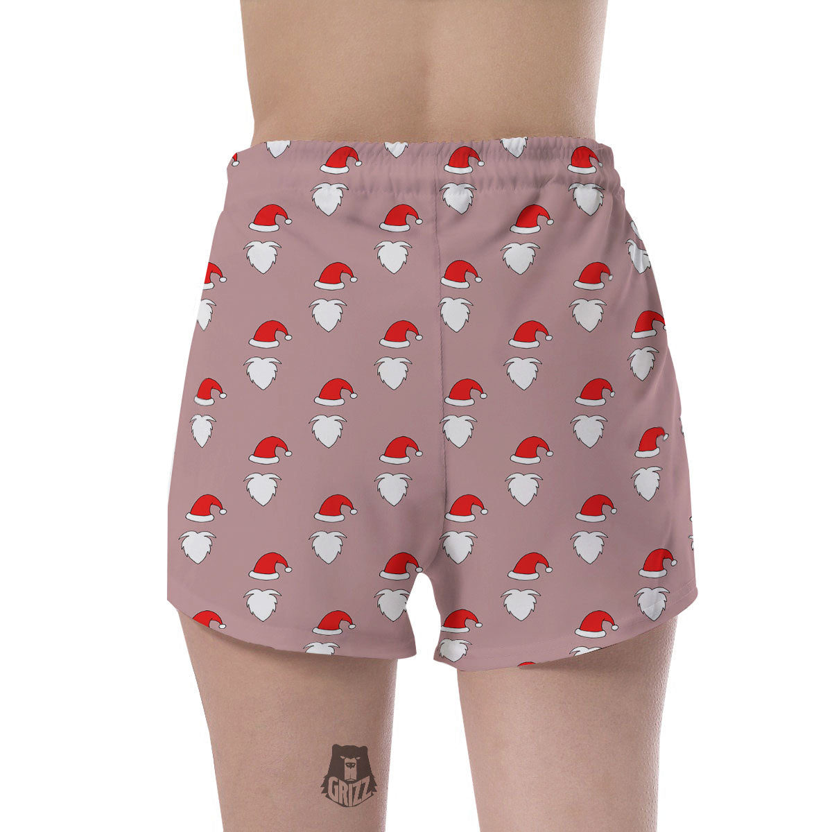 Beard Santa Claus Print Pattern Women's Shorts-grizzshop