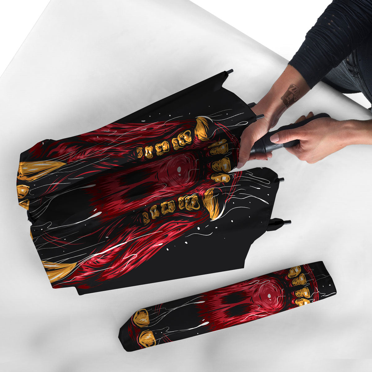 Beast Mouth Open Print Umbrella-grizzshop