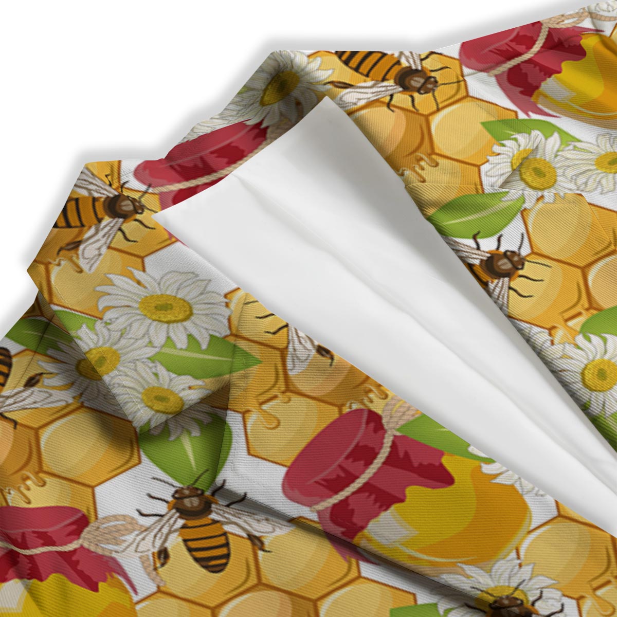Bee Hive Sweet Honey Print Pattern Women's Blazer-grizzshop