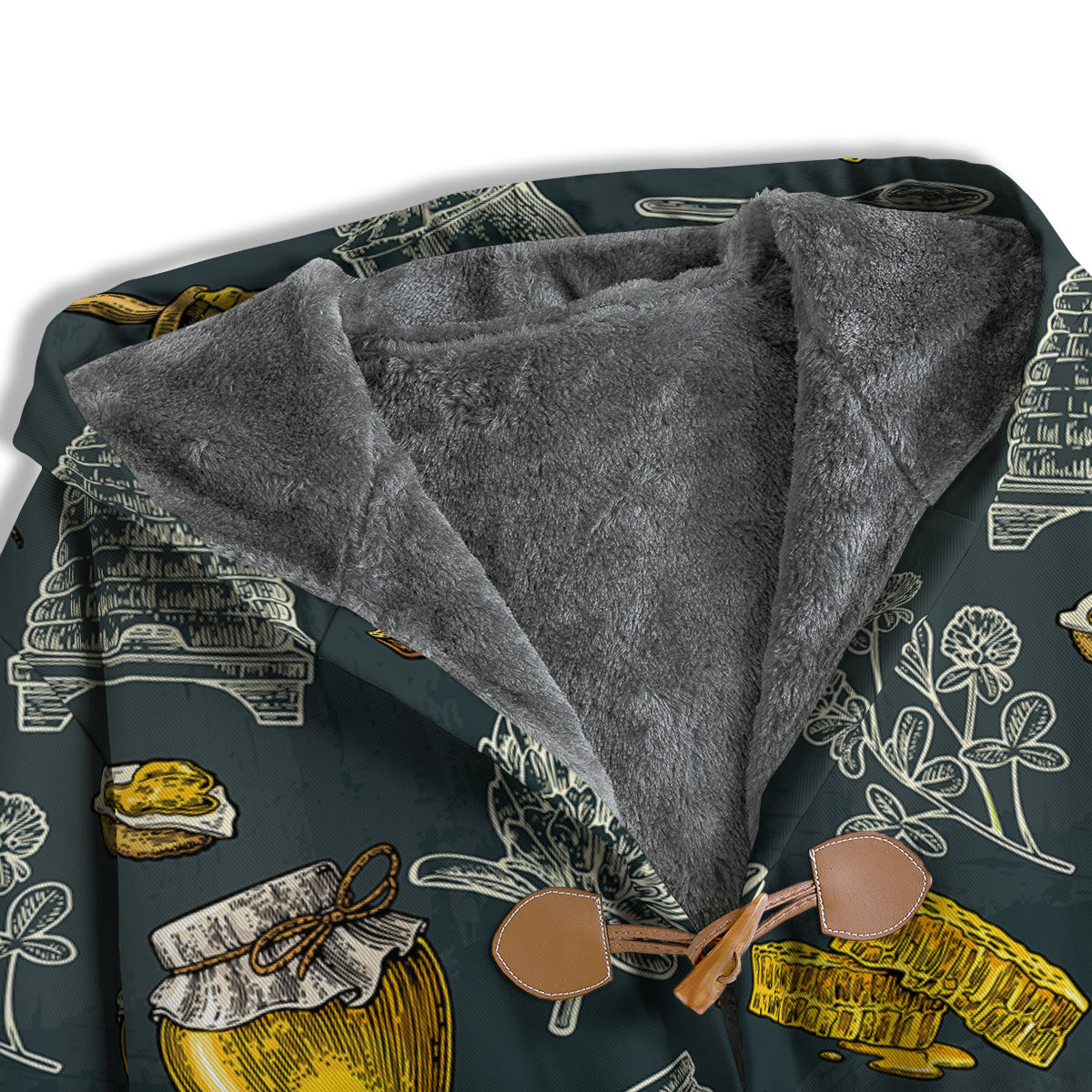 Bee Honey Vintage Print Pattern Men's Windbreaker Jacket-grizzshop