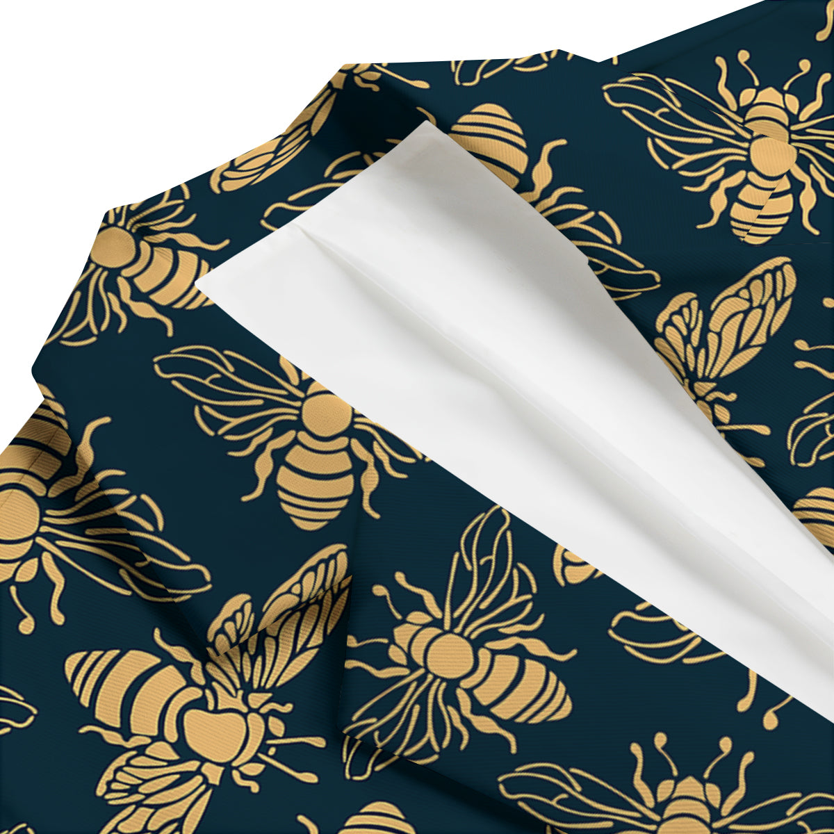 Bee Vintage Print Pattern Men's Blazer-grizzshop