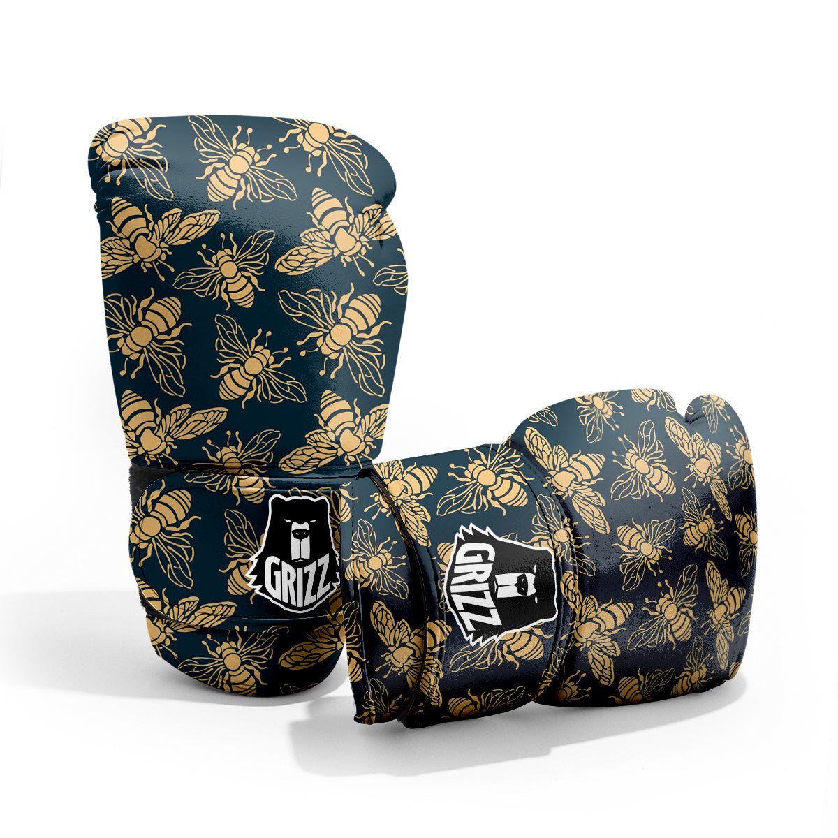 Bee Vintage Print Pattern Pro Boxing Glove