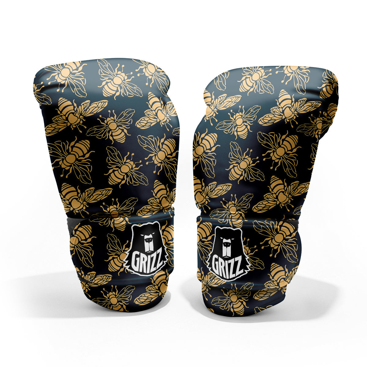 Bee Vintage Print Pattern Pro Boxing Glove