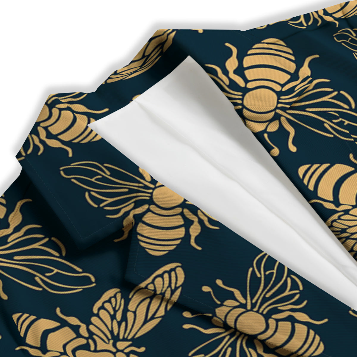 Bee Vintage Print Pattern Women's Blazer-grizzshop