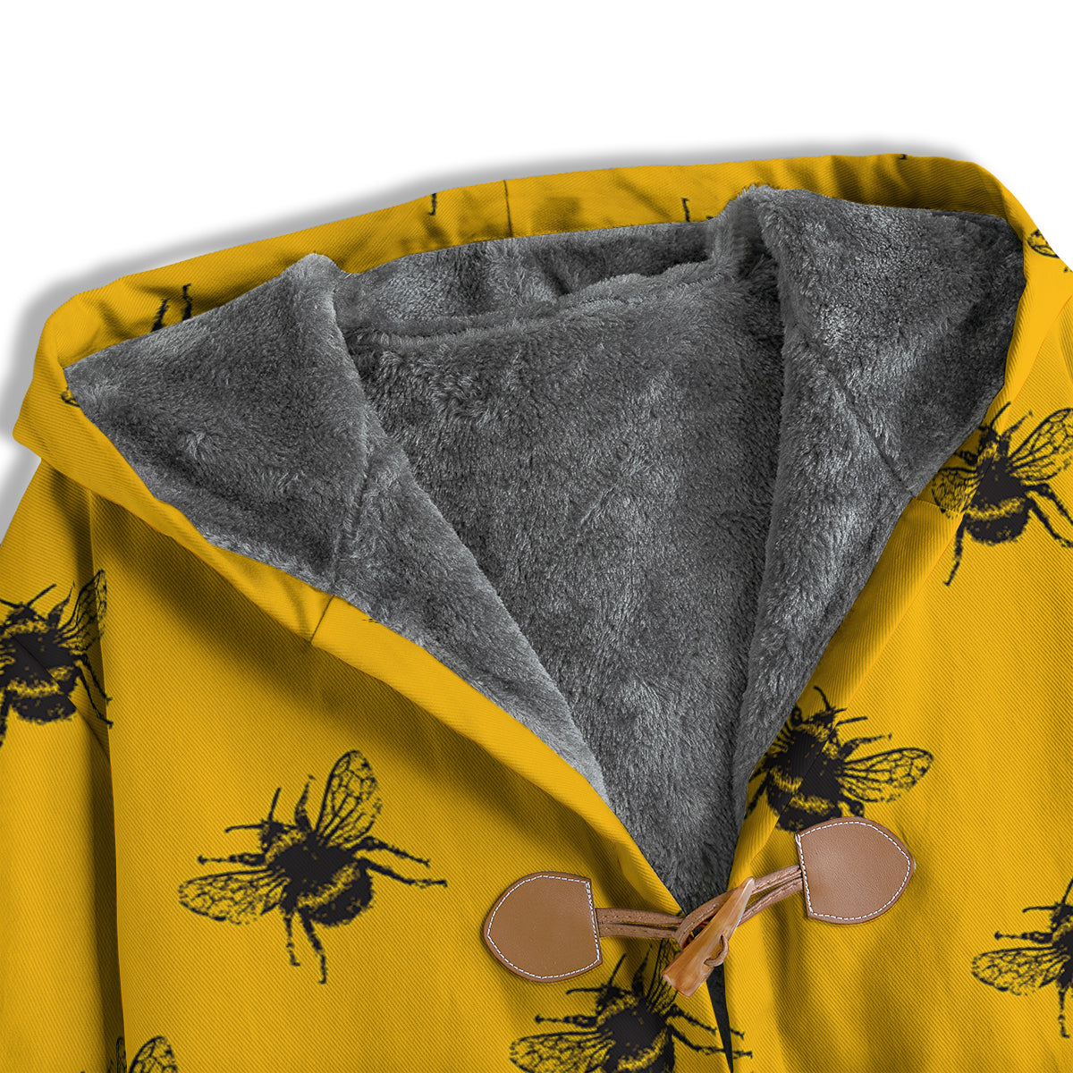 Bee Yellow Print Pattern Men's Windbreaker Jacket-grizzshop