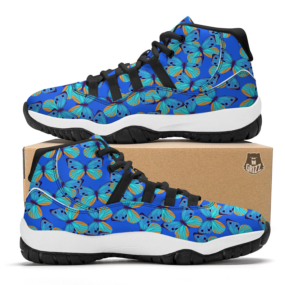Beef Meat Print Pattern Black Bball Shoes-grizzshop