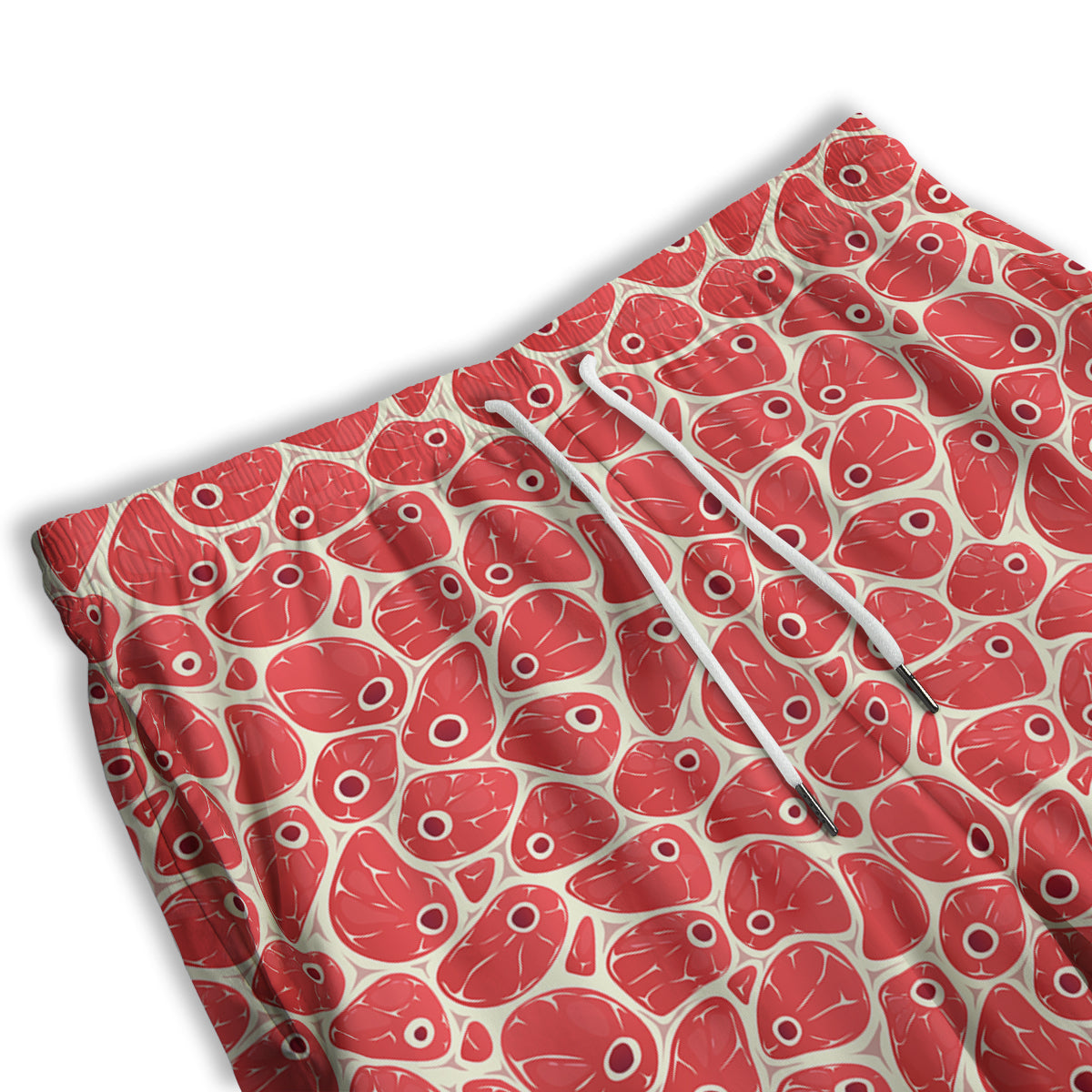 Beef Meat Print Pattern Men's Athletic Shorts