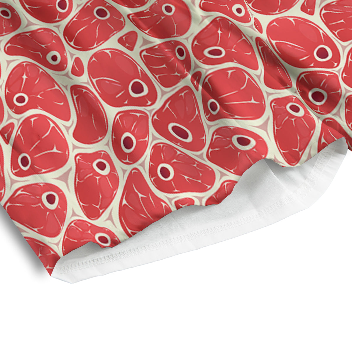 Beef Meat Print Pattern Men's Athletic Shorts