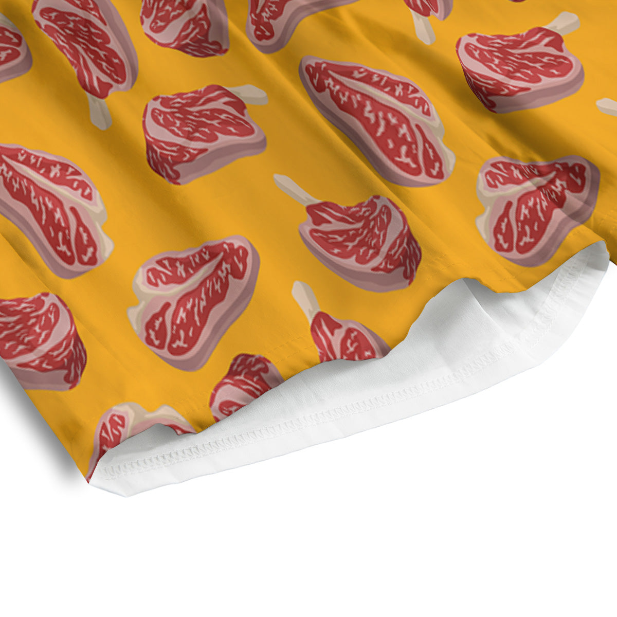 Beef Meat Steak Print Pattern Men's Athletic Shorts