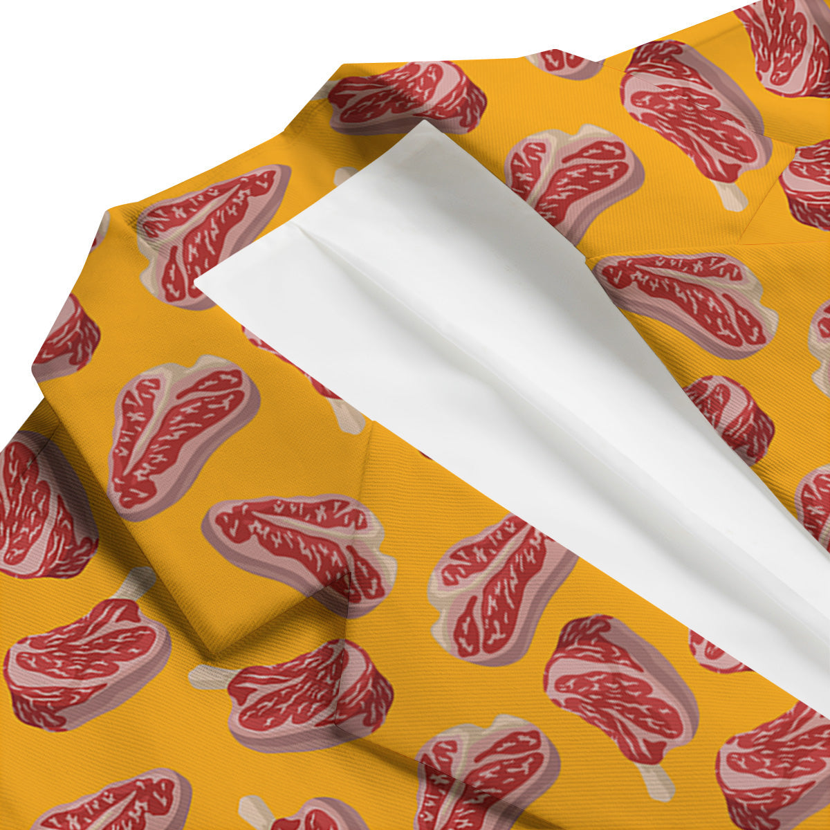 Beef Meat Steak Print Pattern Men's Blazer-grizzshop