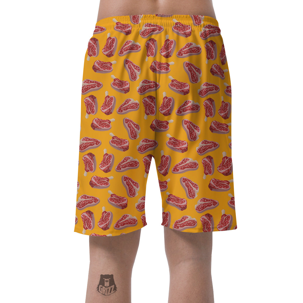 Beef Meat Steak Print Pattern Men's Shorts-grizzshop