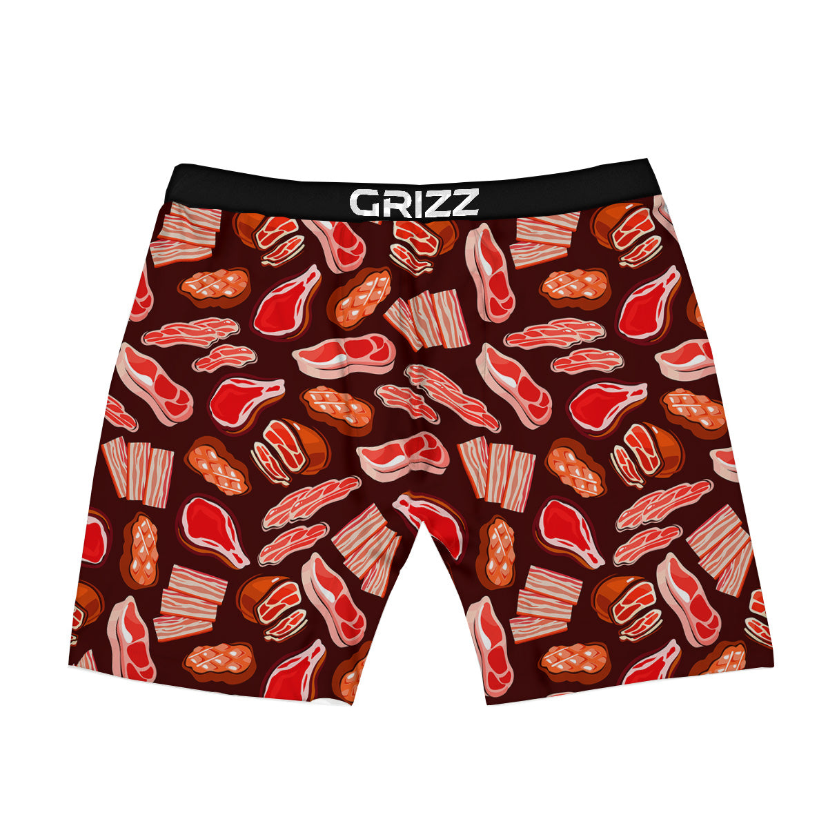 Beef Steaks Print Pattern Boxer Briefs-grizzshop
