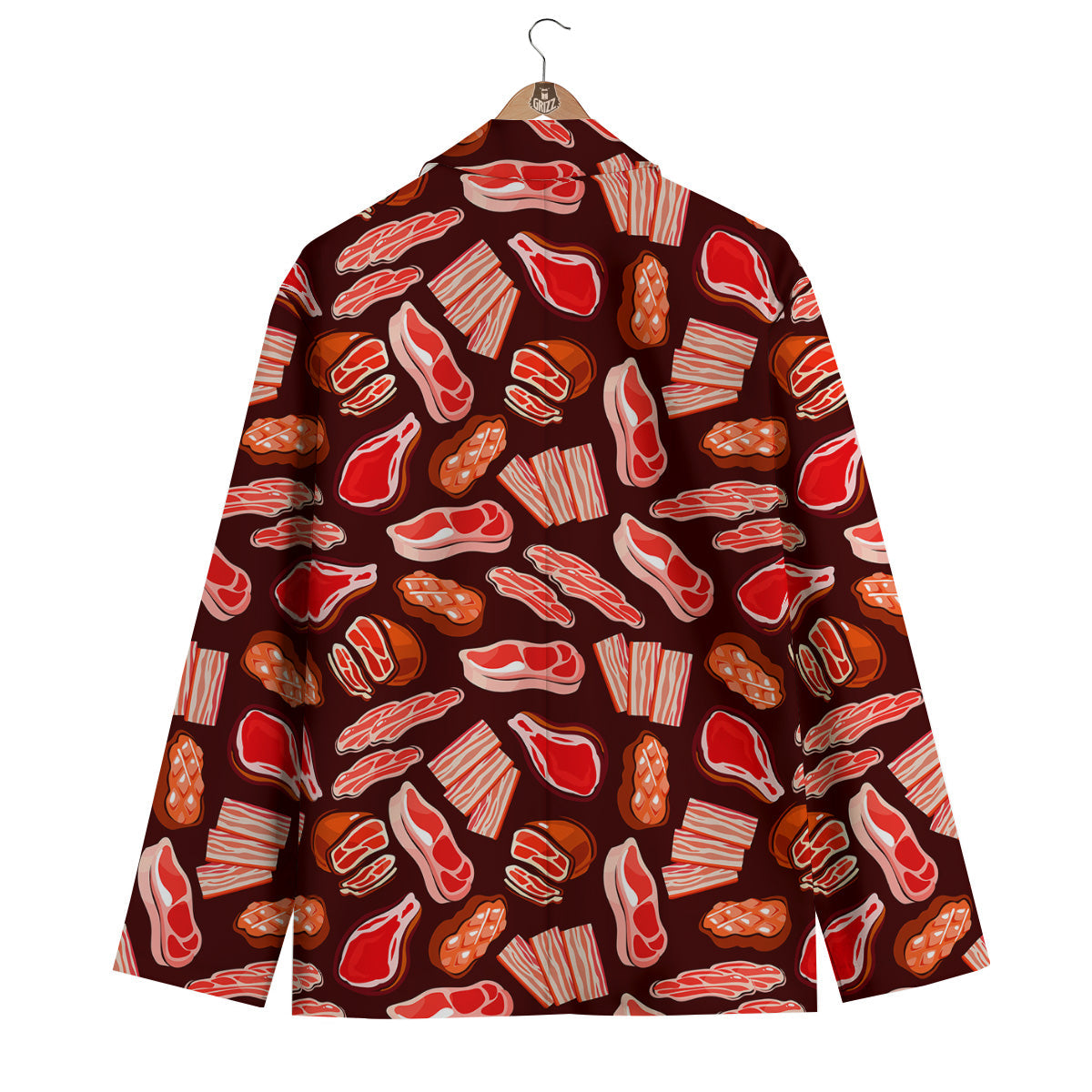 Beef Steaks Print Pattern Men's Blazer-grizzshop