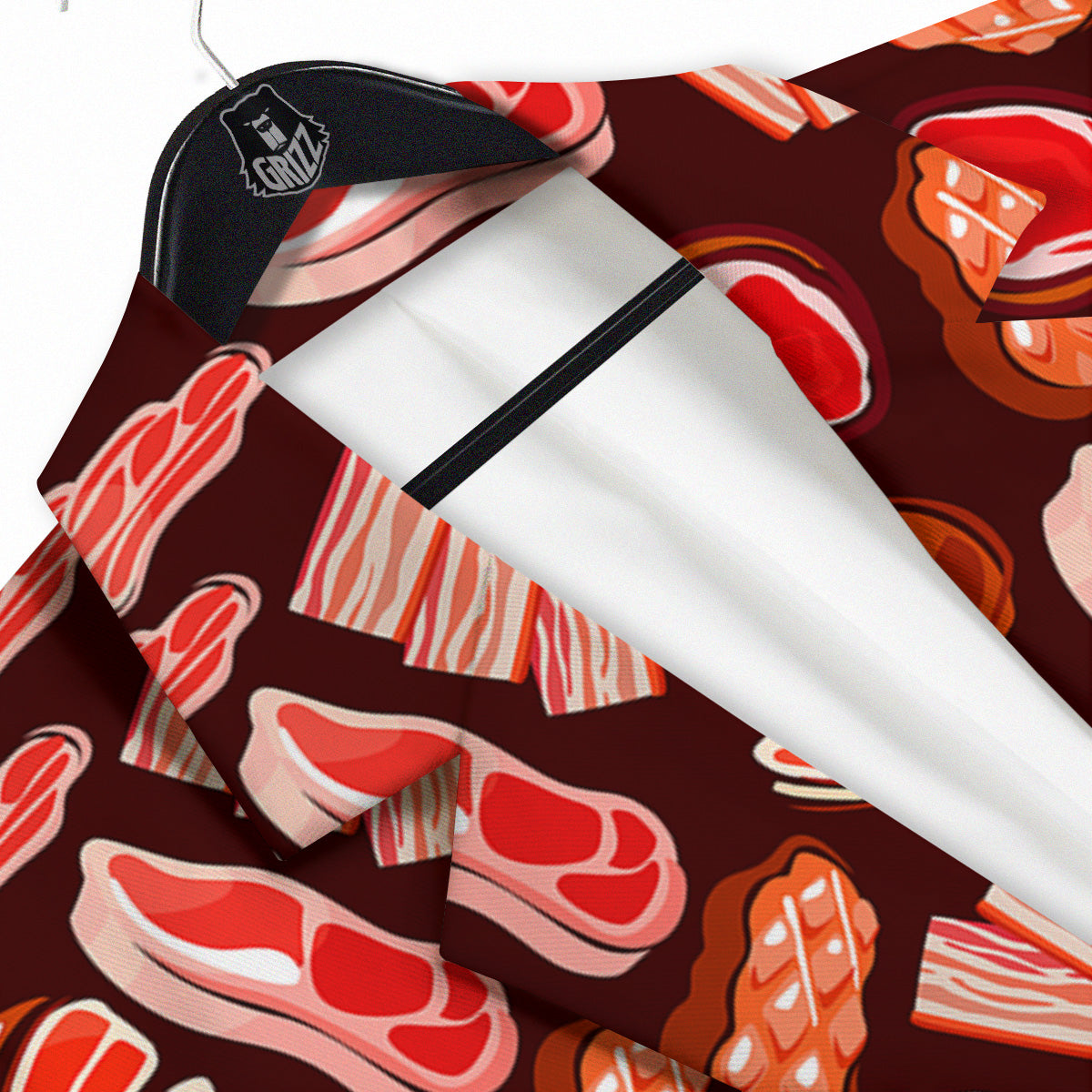 Beef Steaks Print Pattern Men's Sport Coat-grizzshop