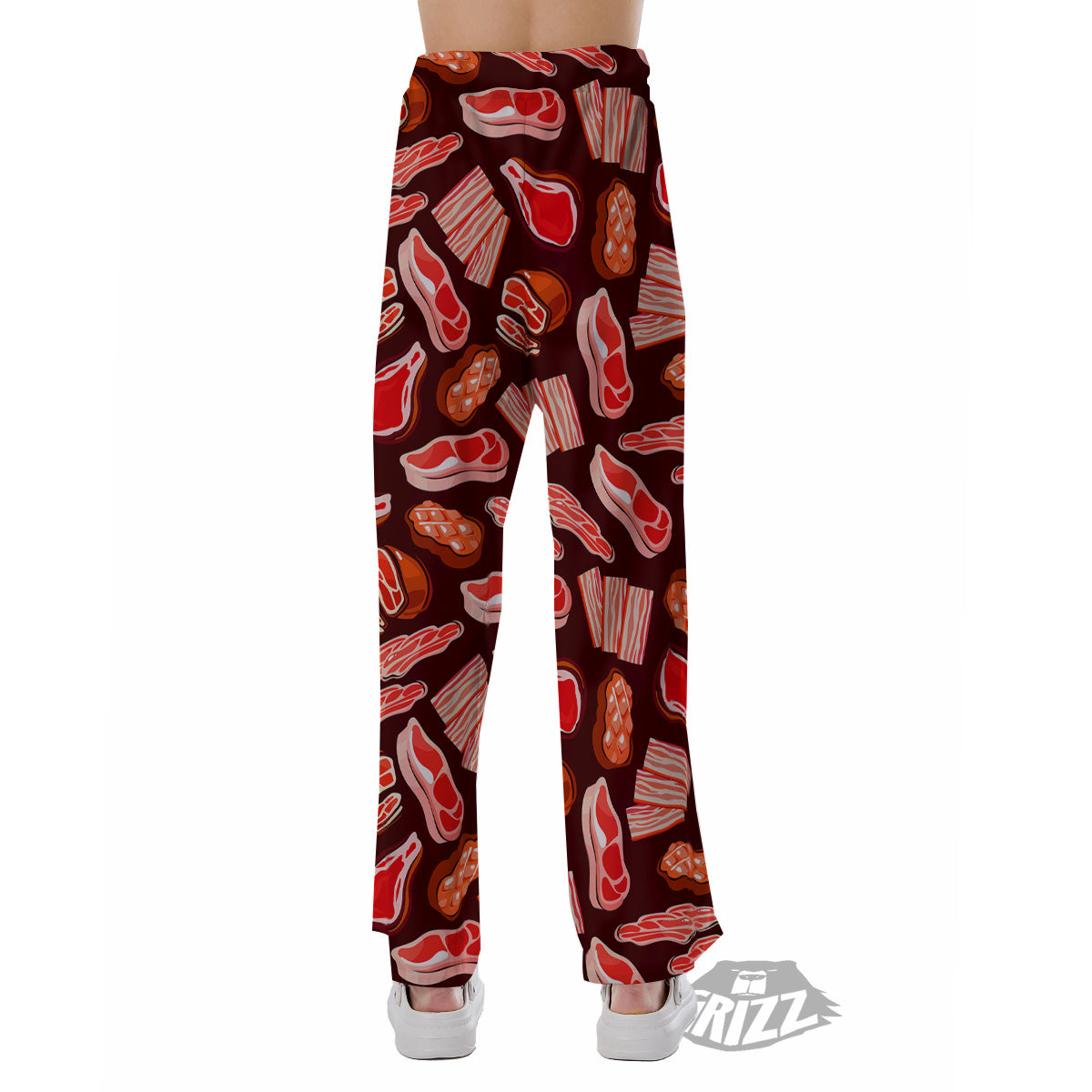Beef Steaks Print Pattern Pajama Pants-grizzshop